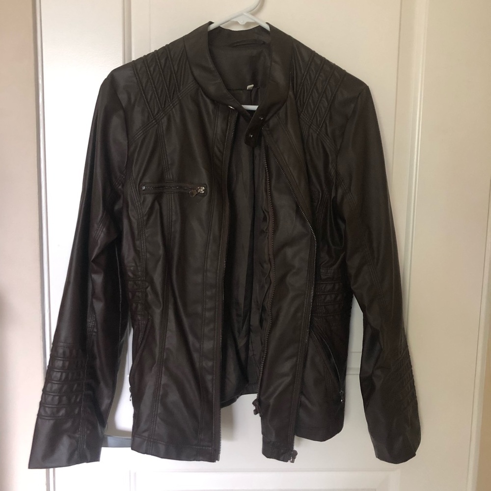 2 for $20 - faux leather jacket